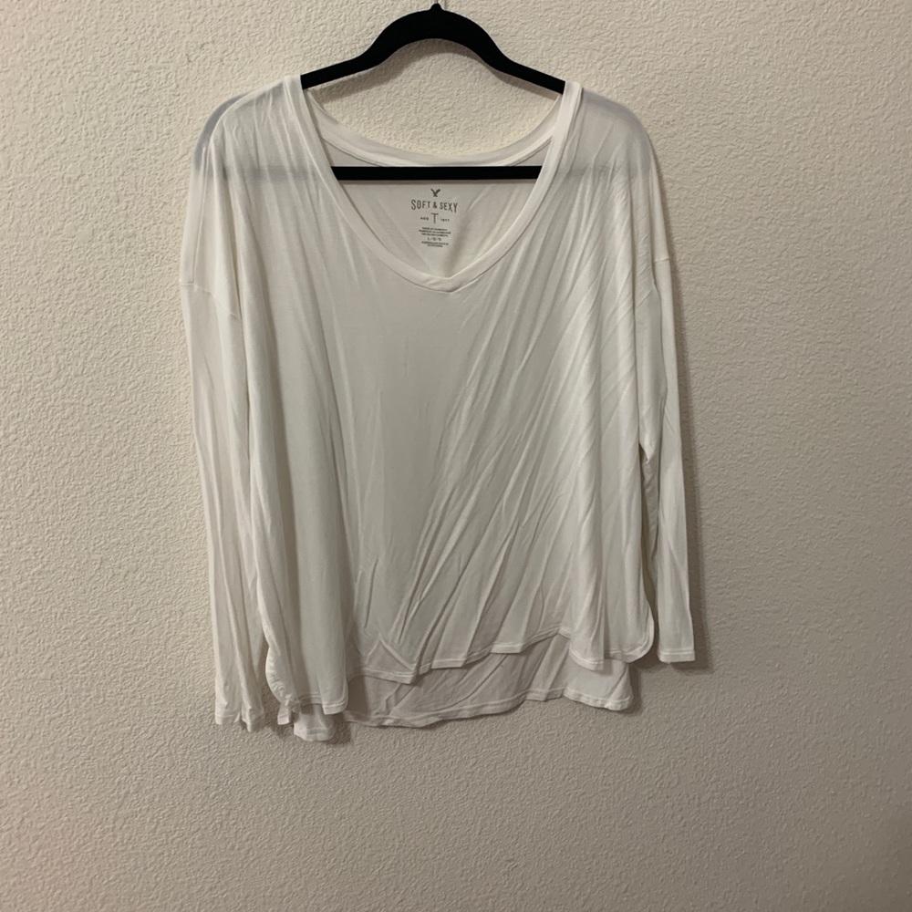 Super soft American Eagle white long sleeve